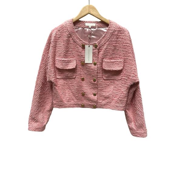 LoveShackFancy Keiran JacketPASTEL PEONY Size XL NWT